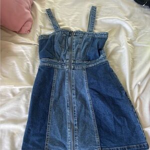 wild fable Light and Medium Blue Two-Tone Denim Dress